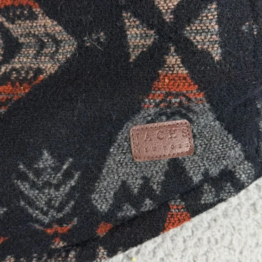 JACHS NEW YORK Jacket Mens M Wool Blend Button Aztec Sherpa Lining Fleece Ranch